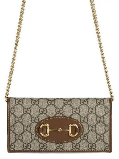 Horsebit 1955 Chain Cross Bag Beige Ebony - GUCCI - BALAAN 2