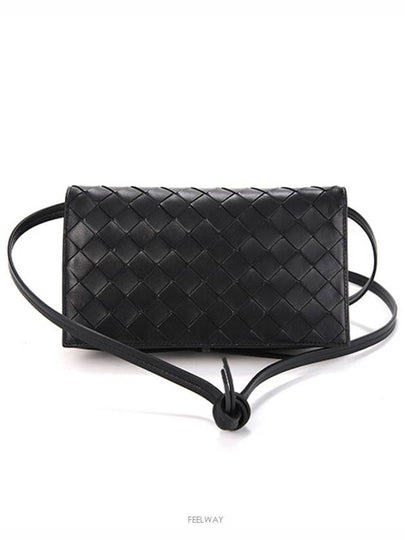 Intrecciato Mini Cross Bag Black - BOTTEGA VENETA - BALAAN 2