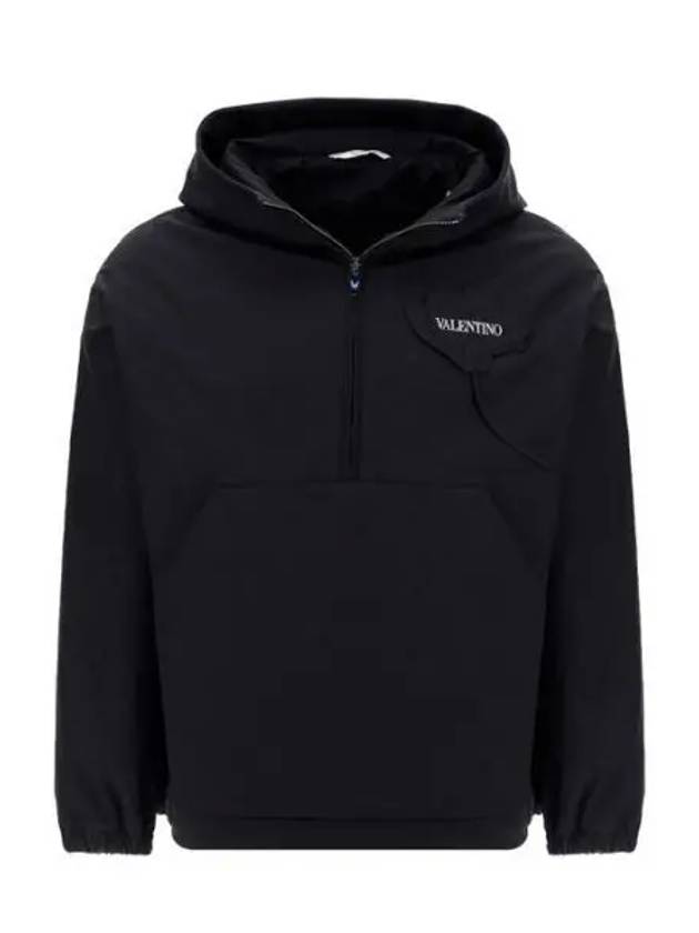 Logo Hooded Anorak Black - VALENTINO - BALAAN 2