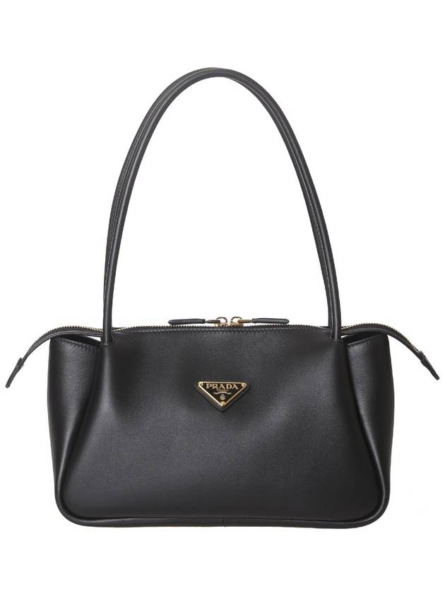 Triangle Logo Medium Shoulder Bag Black - PRADA - BALAAN 2