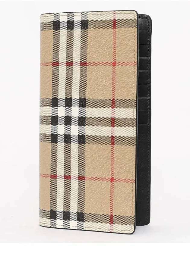 Vintage Check Canvas Long Wallet Beige - BURBERRY - BALAAN 3