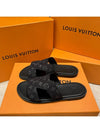 Men's Sandals Monogram Denim Black Mules - LOUIS VUITTON - BALAAN 3