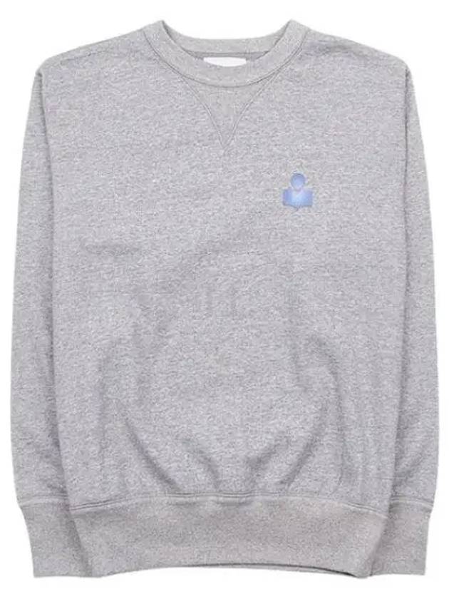 Mike Cotton Logo Sweatshirt Grey - ISABEL MARANT - BALAAN 2