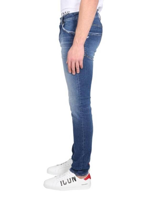 Denim Pants S71LB1159 S30663 470 Free Navy Blue - DSQUARED2 - BALAAN 3