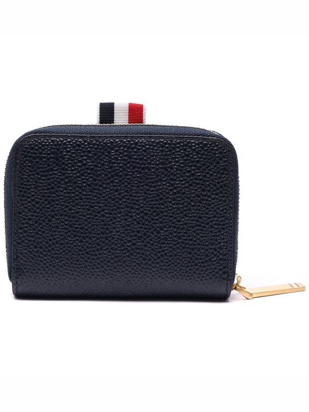 Logo Zip Around Half Wallet Navy - THOM BROWNE - BALAAN 5