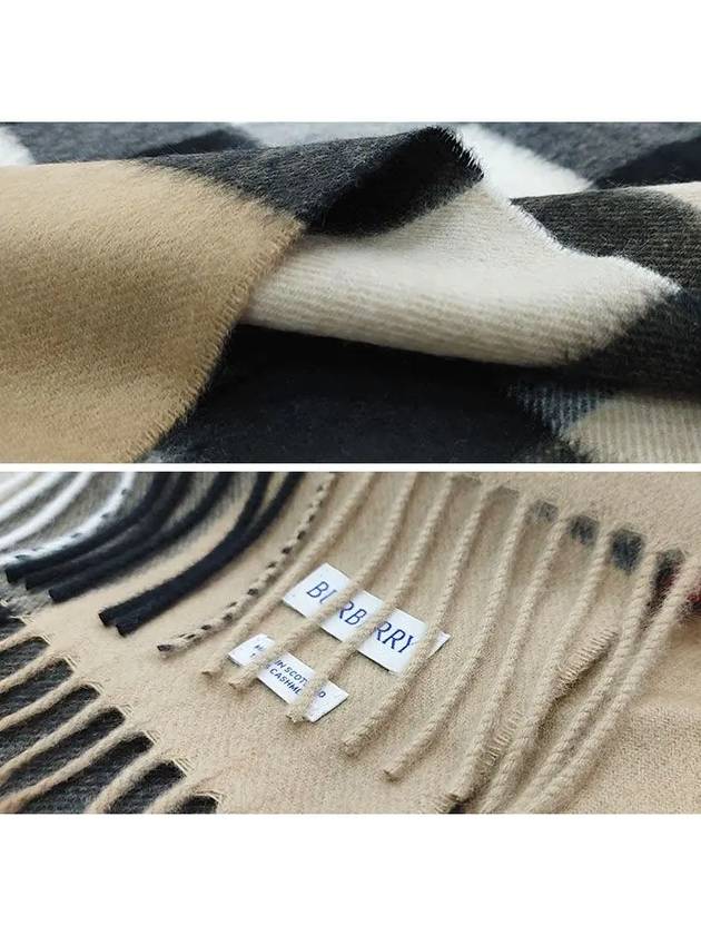 Classic Check Cashmere Muffler Beige - BURBERRY - BALAAN 4