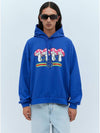 Mushroom Logo Hoodie Blue - GUCCI - BALAAN 1