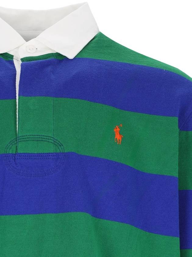 Striped Polo Shirt Green Royal - POLO RALPH LAUREN - BALAAN 4