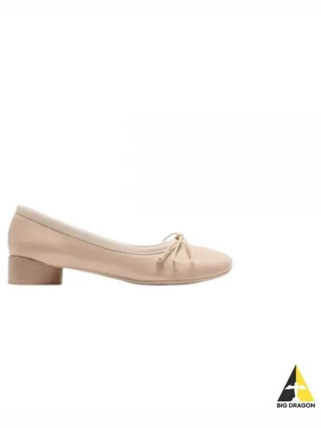 Leather Ballerina Flats Beige - MAISON MARGIELA - BALAAN 2