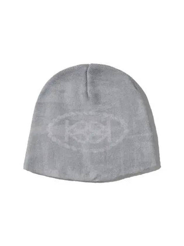 Printed Knit Beanie Unisex Gray - KIJUN - BALAAN 1