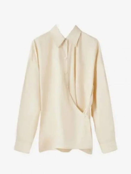 Women's Twisted Shirt Cream - LEMAIRE - BALAAN 2