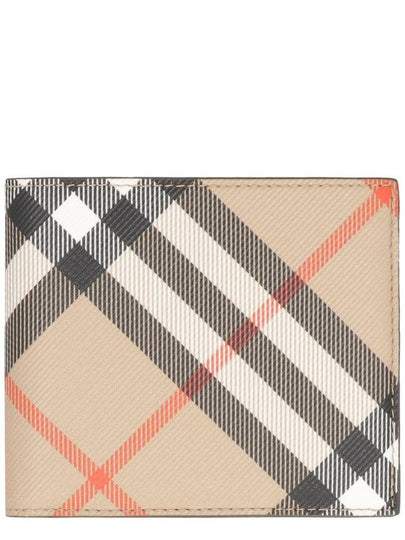 Check Bifold Half Wallet Sand - BURBERRY - BALAAN 2