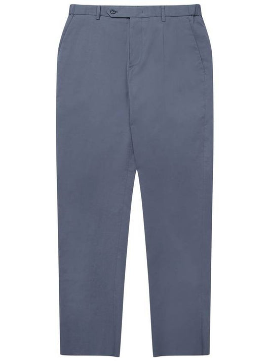 Banding No-Tuck Chino Straight Pants Grayish Blue - SOLEW - BALAAN 1