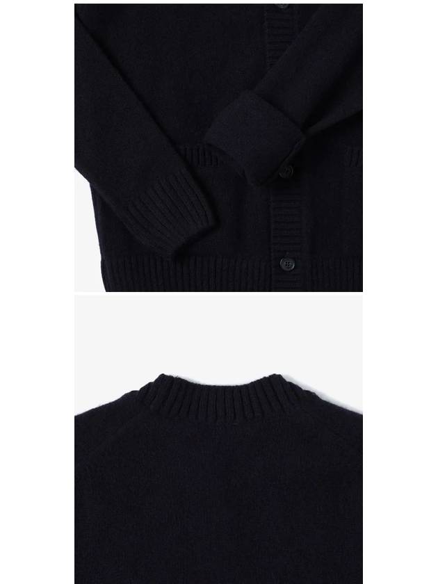 Baby Fox Patch Cosy Cardigan Navy - MAISON KITSUNE - BALAAN 4