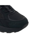 Light Suede Runner Low Top Sneakers Black - MONCLER - BALAAN 10