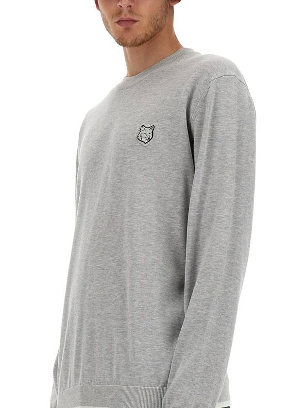 Sweater MM00801KT1103H150 GRAY MELANGE - MAISON KITSUNE - BALAAN 5