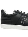 Star Calfskin Low Top Sneakers Black - DIOR - BALAAN 4