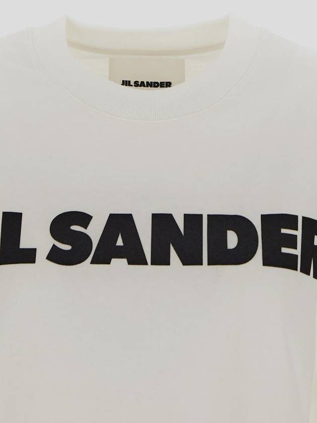 Logo T-Shirt Porcelain - JIL SANDER - BALAAN 4