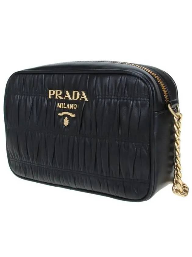 Nappa Goffre Cross Bag Black - PRADA - BALAAN 3