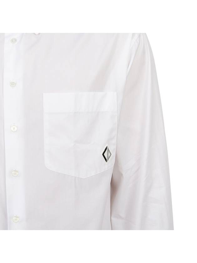 CD Diamond Over Long Sleeve Shirt White - DIOR - BALAAN 9