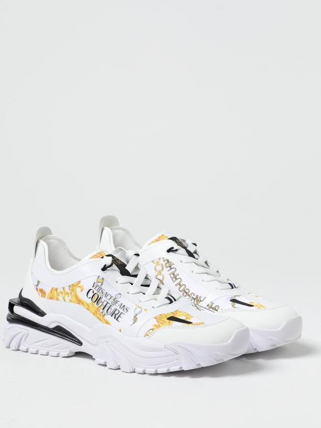 Versace Jeans Couture Baroque sneakers in nylon and synthetic leather - VERSACE - BALAAN 2