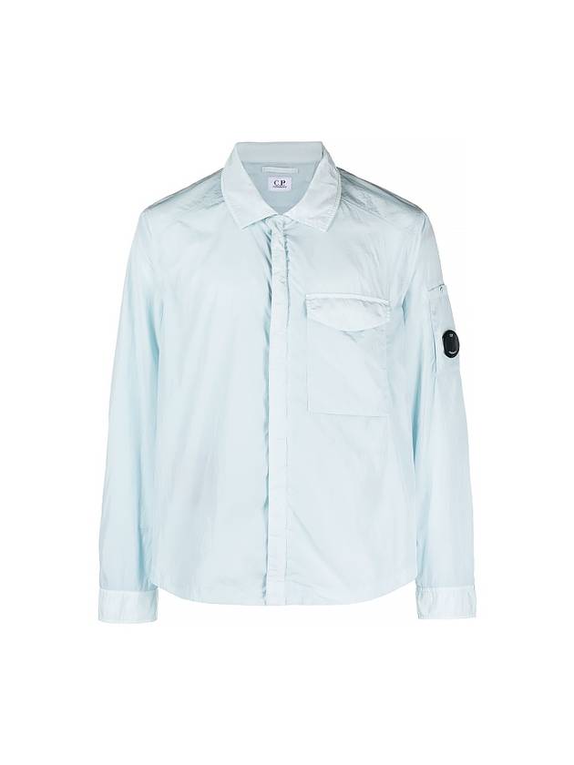 Chrome-R Pocket Over Long Sleeve Shirt Blue - CP COMPANY - BALAAN 2