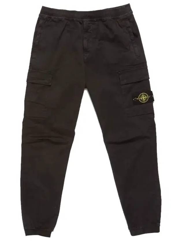 Men's Wappen Patch Straight Pants Black - STONE ISLAND - BALAAN 2