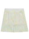 printed pleated skirt 4043LZSPYELLOW - BLACK&WHITE - BALAAN 2