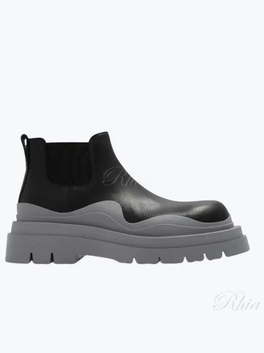 Tire Ankle Chelsea Boots Black Grey - BOTTEGA VENETA - BALAAN 2