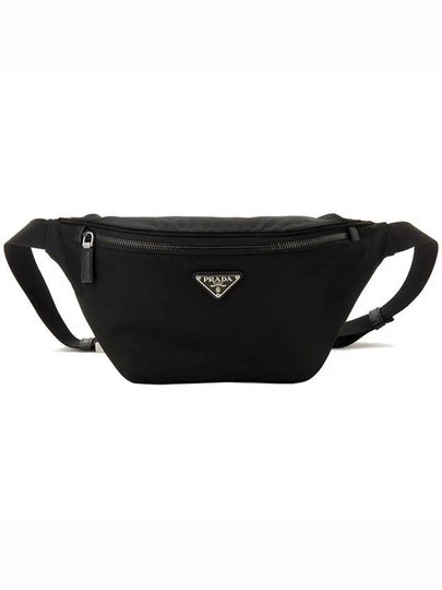 Logo Re-Nylon Fabric Belt Bag Black - PRADA - BALAAN 2