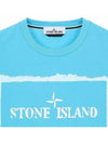 Stencil One Logo Short Sleeve T-Shirt Light Blue - STONE ISLAND - BALAAN 6