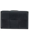 Intrecciato Flap Card Wallet Black - BOTTEGA VENETA - BALAAN 2