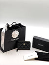 Classic Zipped Coin Purse Grained Calfskin & Gold Black - CHANEL - BALAAN 11