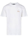 Men's Gold Star Glitter Logo Short Sleeve T-Shirt White - GOLDEN GOOSE - BALAAN 3