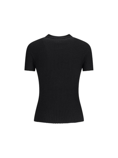 RIBBED KNIT TOP - BALMAIN - BALAAN 2