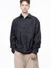 Men s W243SH02NYM Oversized String Denim Shirt Navy Indigo - CHANCE'S NOI - BALAAN 7