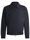 Performance Slim Fit Stretch Water-Resistant Fabric Jacket Navy - HUGO BOSS - BALAAN 1