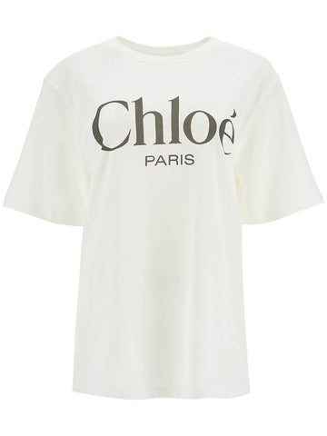 oversized logo t - CHLOE - BALAAN 1