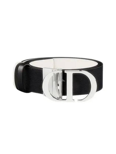 30 Montaigne Reversible Belt White Black - DIOR - BALAAN 2