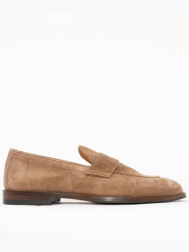 Suede Penny Loafers Beige - BRUNELLO CUCINELLI - BALAAN 4