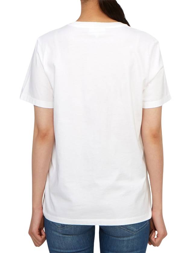 Fox Head Patch Regular Short Sleeve T-Shirt White - MAISON KITSUNE - BALAAN 4