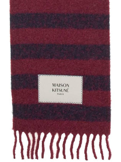 Maison Kitsuné Scarf With Logo - MAISON KITSUNE - BALAAN 2