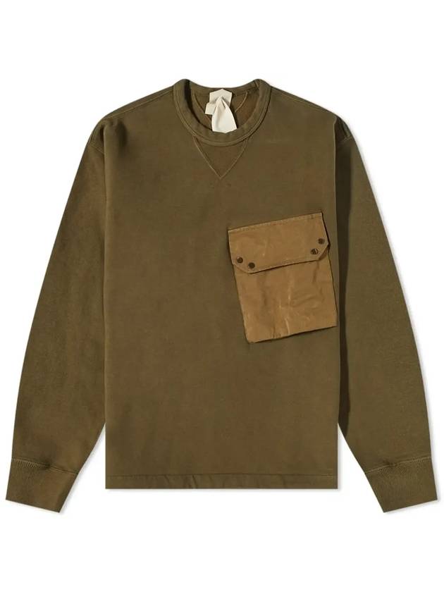 Maxi Pocket Detail Sweatshirt Olive - TEN C - BALAAN 1