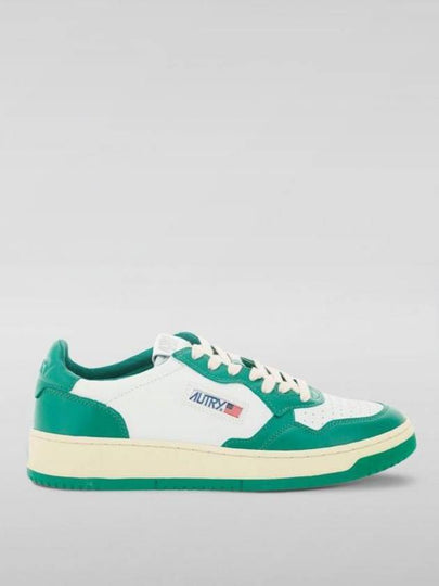 Women's Medalist Green Tab Leather Low Top Sneakers White - AUTRY - BALAAN 2