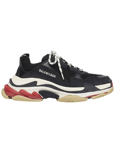 Triple S Low Top Sneakers Black - BALENCIAGA - BALAAN 1