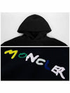 Logo Print Hoodie Black - MONCLER - BALAAN 6