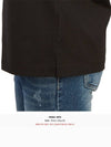 Leather Patch Round Short Sleeve T-Shirt Black - WOOYOUNGMI - BALAAN 9