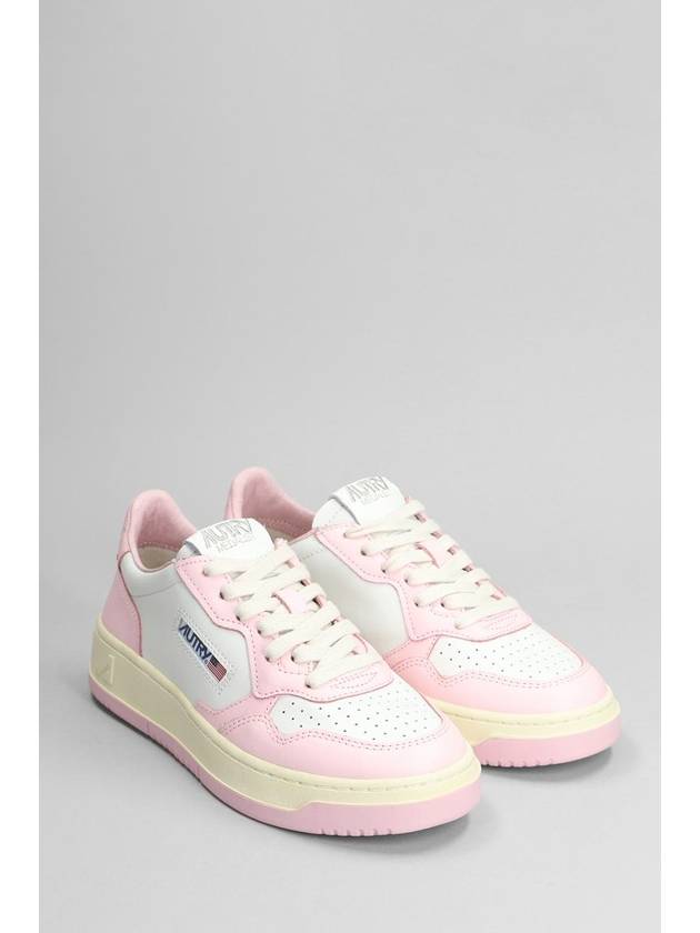 Women's Medalist Bi-Color Low-Top Sneakers White Pink - AUTRY - BALAAN 3