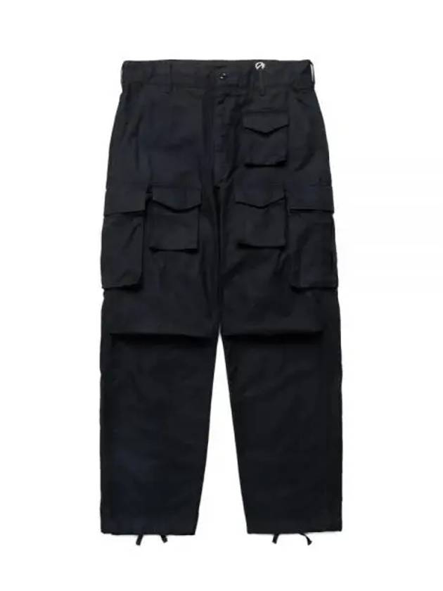 FA Pant A Black Cotton Brushed HB 24F1F016 PS317 BZ007 Pants - ENGINEERED GARMENTS - BALAAN 1