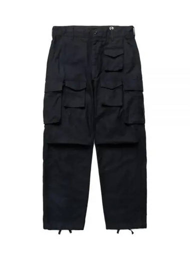 FA Pant A Black Cotton Brushed HB 24F1F016 PS317 BZ007 Pants - ENGINEERED GARMENTS - BALAAN 1